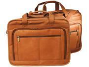 Andrew Philips Leather Oversized Briefcase For Laptop Tan