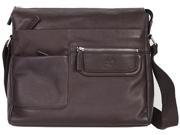Scully Leather With Nylon Tablet Workbag Brown