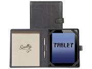 Scully Plonge Leather Tablet Padfolio Black
