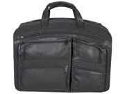 Scully Plonge Leather Laptop Workbag Black