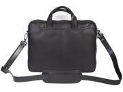 Scully Plonge Leather Double Zip Top Workbag Black