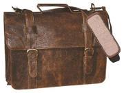 Scully Leather Satchel Brief Brown