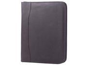 Clava Leather Quinley Zippered Padfolio Cafe