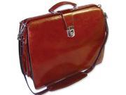Jack Georges Sienna Collection Leather Classic Briefbag Cognac