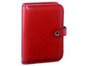 Jack Georges Milano 6 Ring Leather Organizer Red