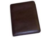 Jack Georges University Collection Letter Sized Leather Writing Pad Brown