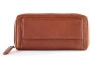 Osgoode Marley Leather RFID Zip Around Clutch Wallet Black