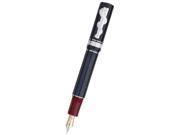 Delta Hippocratica Fountain Pen Red Blue Resin Medium