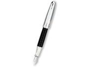 Krone Etched Silver Fountain Pen Black