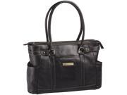 Clark Mayfield Hawthorne 17.3 Leather Laptop Handbag Black