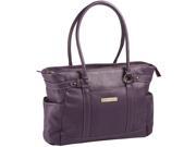 Clark Mayfield Hawthorne 17.3 Leather Laptop Handbag Purple