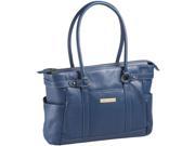 Clark Mayfield Hawthorne 17.3 Leather Laptop Handbag Blue