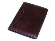 Jack Georges Sienna Collection Leather Letter Sized Writing Pad Cherry