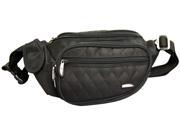 Quilted Waist Pack Black
