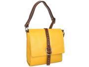 Waxed Classico Leather Maggie May Crossbody Bag Lemon