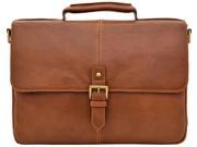 Charles Leather Medium Briefcase Tan