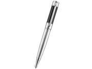 Waldmann Commander Ballpoint Pen Black Lacquer Sterling Silver Lines