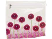 Carry On Pouch 1 Quart Pink Flower
