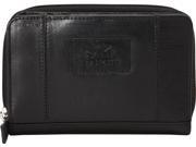 Ladies Clutch RFID Wallet BLACK Black