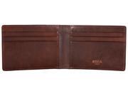 Dolce Old Leather Small Bifold Wallet Dark Brown