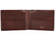 Dolce Old Leather 8 Pocket Deluxe Executive Wallet Dark Brown
