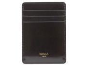 Deluxe Front Pocket Wallet Old Leather Collection Black