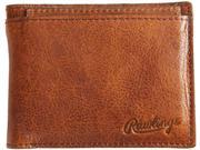 Rugged Bi Fold Wallet with Coin Pouch Cognac