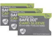 Safe ID 3 Pack RFID Card Sleeves Gray