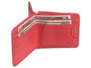 Leather Cabby Wallet Red