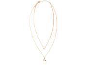 Gold Double Strand Wishbone Necklace