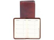 Leather Personal Telephone Address Book Red