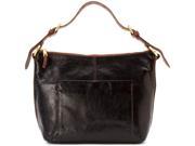 Vintage Leather Charlie Shoulder Bag Black