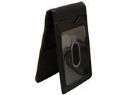 Money Clip With Outer ID Black