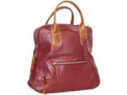 Waxed Classico Leather Lily Petal Backpack Cabernet