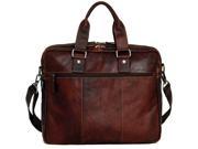 Voyager Large Double Gusset Top Zip Briefcase Brown