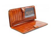 Bosca Old Leather Collection 7 Clutch Amber