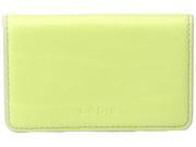 Audrey Leather Magnetic Mini Card Case Lime Dove