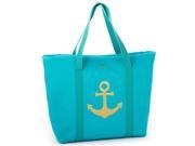 Oh So Witty Cooler Tote Teal Anchor