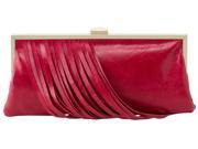 Hobo Handbags Vintage Leather Colette Frame Clutch Garnet
