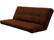 Verti Coil Hinged Mattress Suede Chocolate
