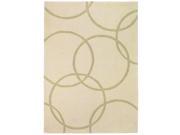 Sands Trio Falling Circles Gold Area Rug 5 X7 6