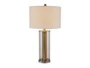 Eleana Glass and Gold Table Lamp