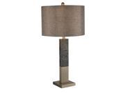 Charley Brushed Nickel and Marble Table Lamp