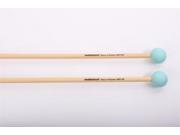 Malletech NR13R Natural Rubber Green Rattan Xylophone Mallets