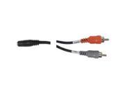 Hosa CFR210 Stereo Mini to Dual RCA Adapter Cable