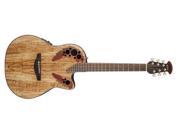 Ovation Celebrity Elite Plus Mid Depth Cutaway Acoustic Electric Guitar Spalted Maple