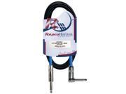 RapcoHorizon Concert Series G4 instrument Cable 1 4 to Right Angle 1 4 10 ft