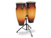 Latin Percussion City Congas with Stand Vintage Sunburst