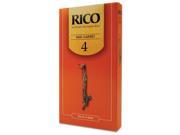 Rico Bass Clarinet Reeds Box of 25 Strength 4