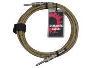 DiMarzio EP1718 Vintage Tweed Overbraided Instrument Cable 18 ft